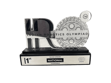 1st place Indian Robotics Olympiad (IRO) 2024 (Techies Category)