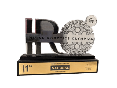 1ST Place – Indian Robotics Olympiad (IRO) 2025 (Innovators Category)